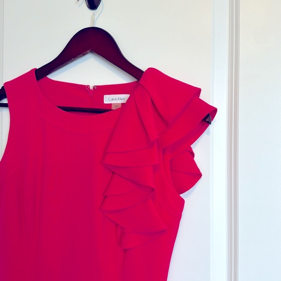 Calvin Klein Fushia Pink Cocktail dress - mint condition! - Picture 2 of 3